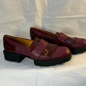 Burgundy Leather Loafers - Audley